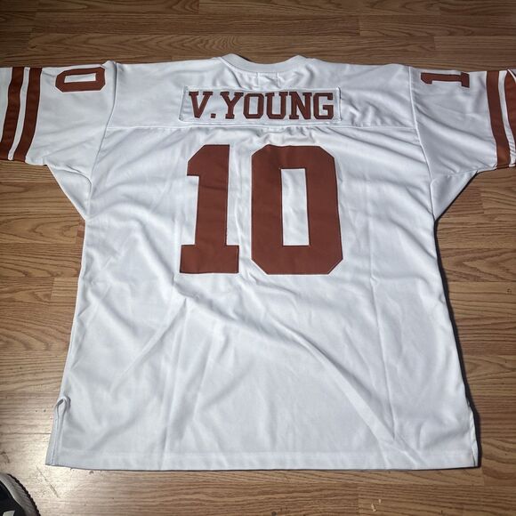 Texas Longhorns Football Jersey Vince Young Rose Bowl Gridiron Greats Size 54 - Picture 8 of 11